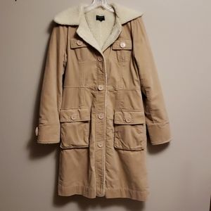 Sherpa lined corduroy coat